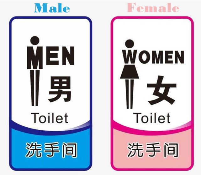 英语中F和M哪个是男哪个是女