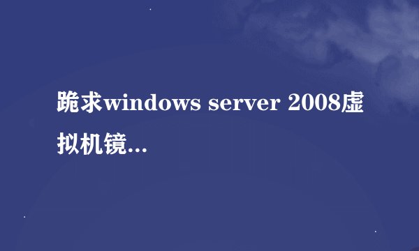 跪求windows server 2008虚拟机镜像文件下载地址.