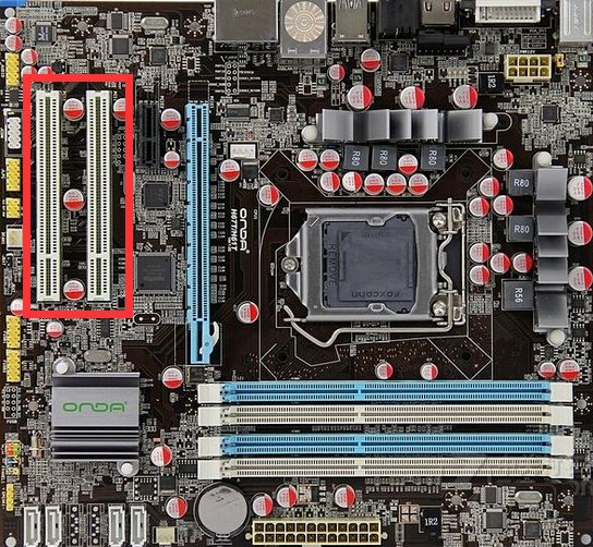 电脑主板各部件名称都标识的图解