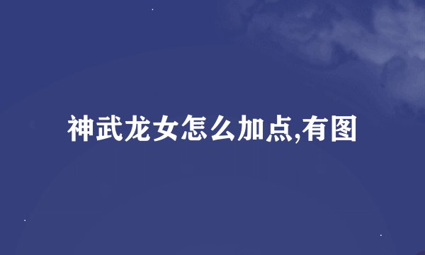 神武龙女怎么加点,有图
