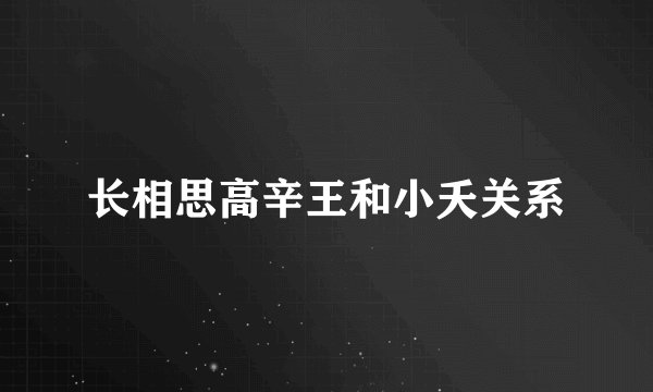 长相思高辛王和小夭关系