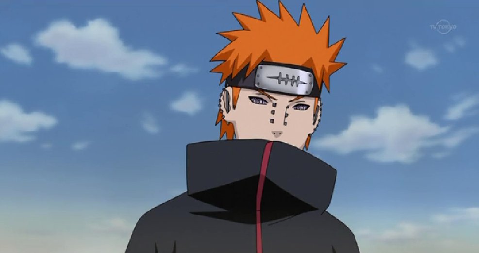 求火影弥彦被改成钢管侠后穿红云衣服的图片，带真实感的