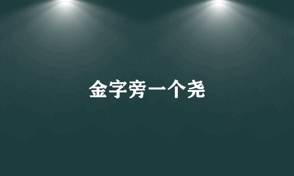 金字旁一个尧
