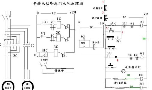 怎样安装平移电动门接线路图