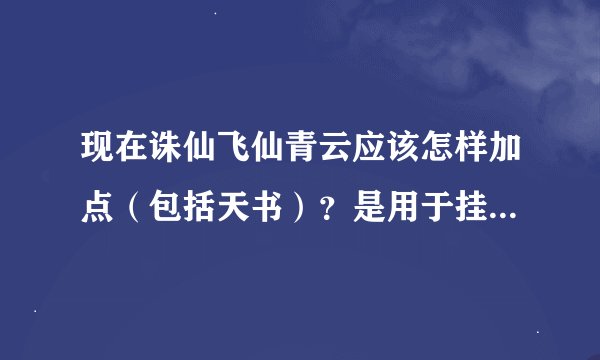 现在诛仙飞仙青云应该怎样加点（包括天书）？是用于挂机刷怪，刷副本，不用与PK