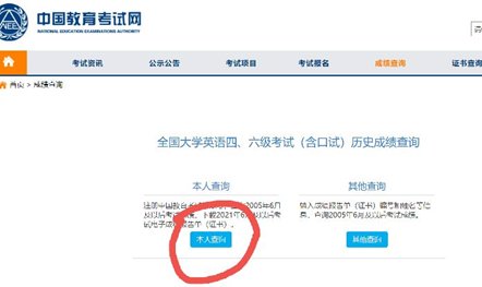 英语四六级成绩如何查询