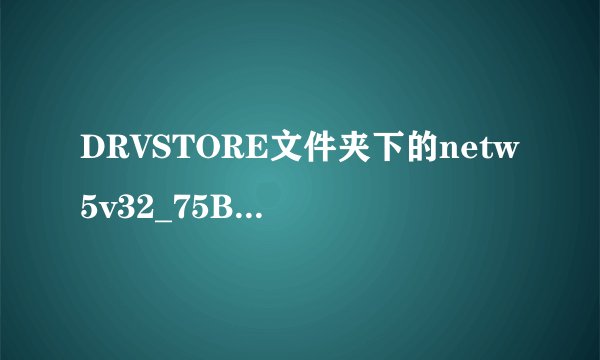 DRVSTORE文件夹下的netw5v32_75BE6E2155889BE70A1B7EBDB0A38722BA3A6C6A是什么?