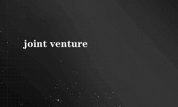 joint venture