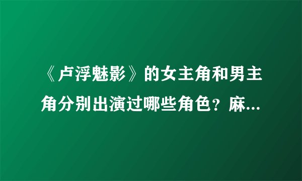 《卢浮魅影》的女主角和男主角分别出演过哪些角色？麻烦告诉我