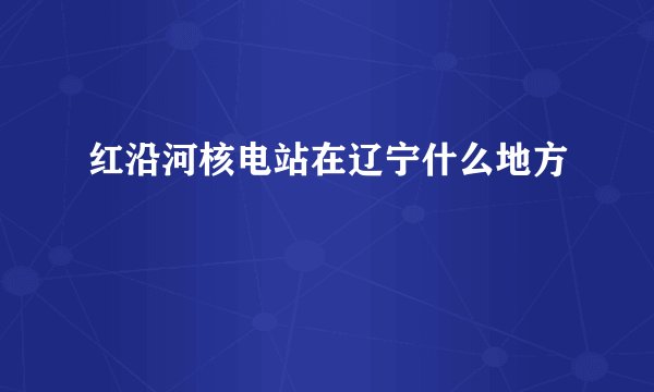 红沿河核电站在辽宁什么地方