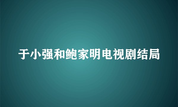 于小强和鲍家明电视剧结局