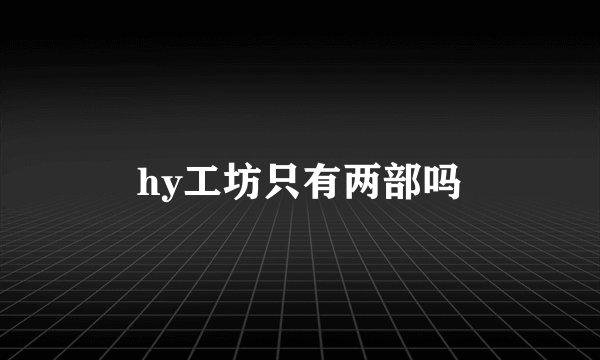 hy工坊只有两部吗