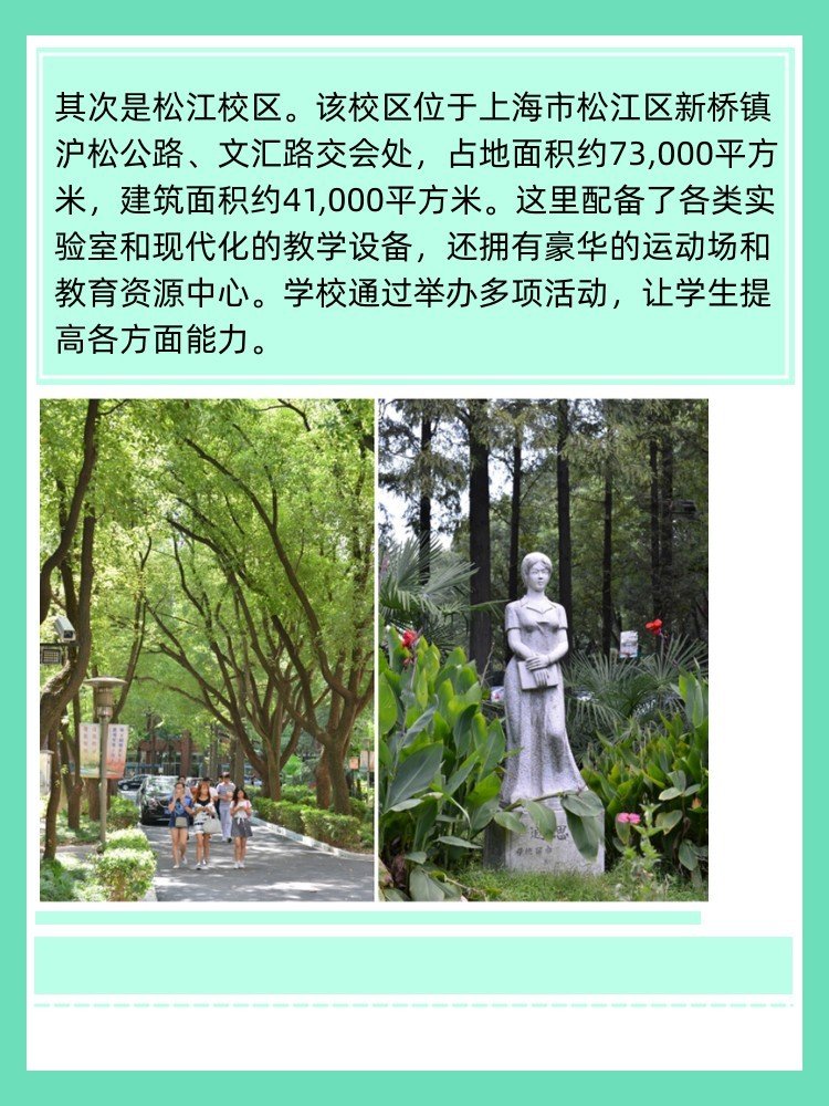 上海科学技术职业学院有几个校区及各个校区的介绍