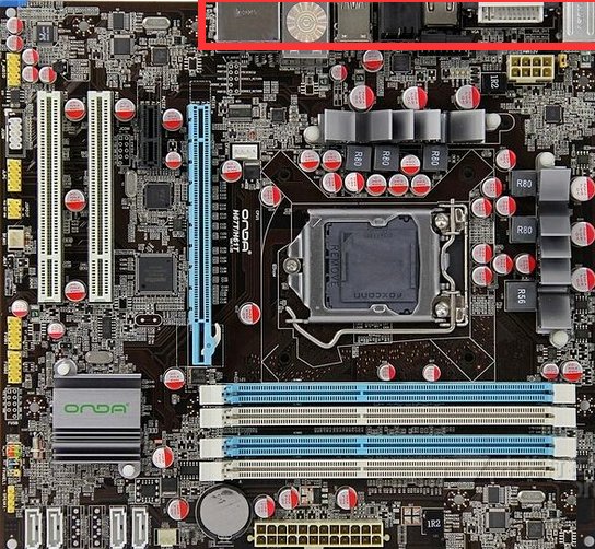 电脑主板各部件名称都标识的图解