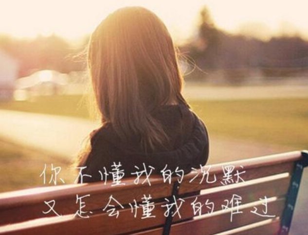 你不懂我突然得沉默 又怎会懂我不想说的难过？