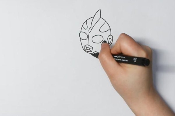 奥特曼勋章简笔画图片