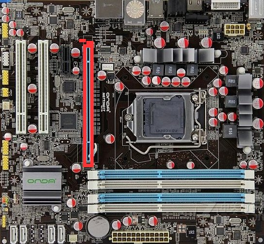电脑主板各部件名称都标识的图解