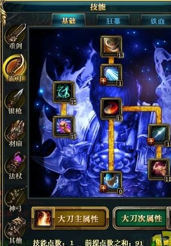 请问御龙在天霸刀技能怎么加点好？（要截图）之后学技能是学狂暴好还是铁血好？