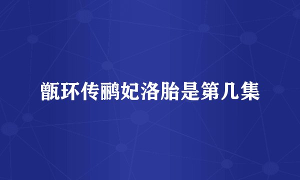 甑环传鹂妃洛胎是第几集