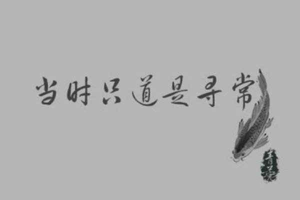 寻常在古文中的意思