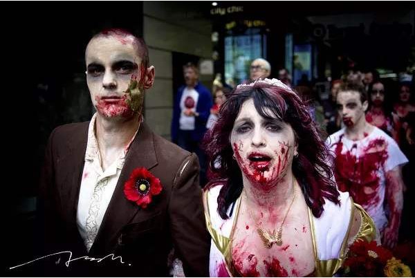 墨尔本的僵尸节,是不是每个人都要打扮成僵尸?
