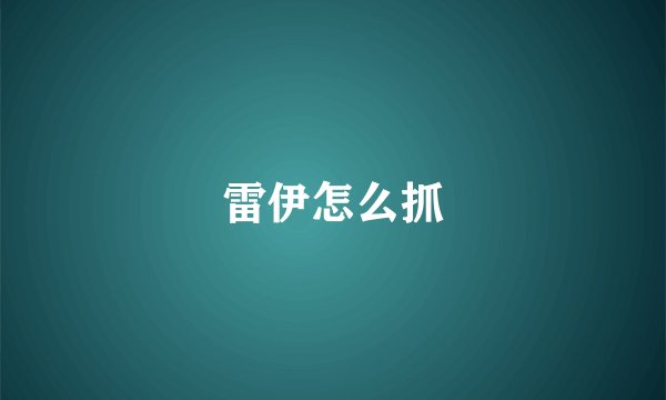 雷伊怎么抓