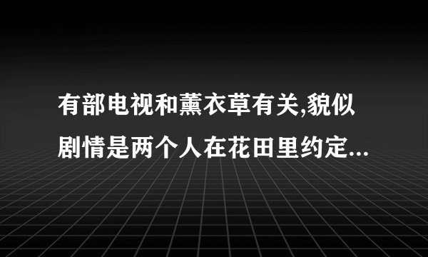 有部电视和薰衣草有关,貌似剧情是两个人在花田里约定多少年后会回来相见，叫什么名字来着