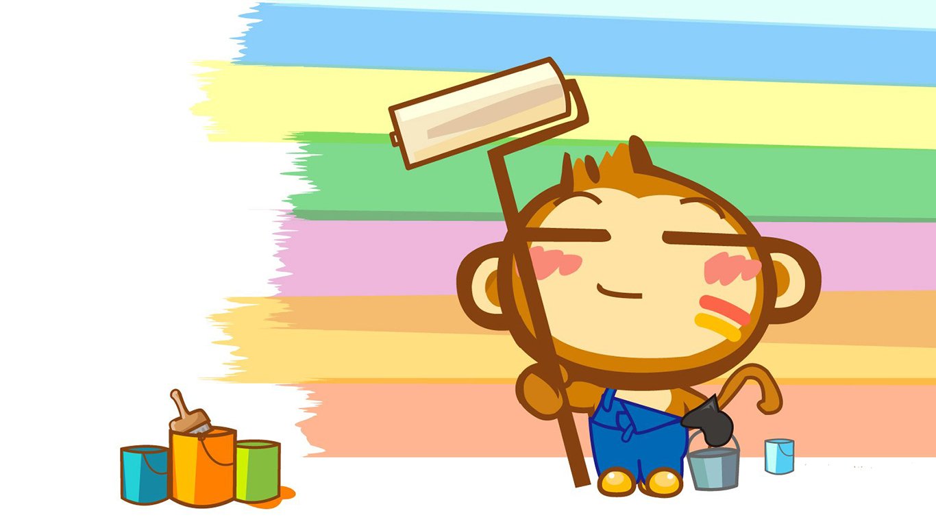 求一嘻哈猴刷漆壁纸