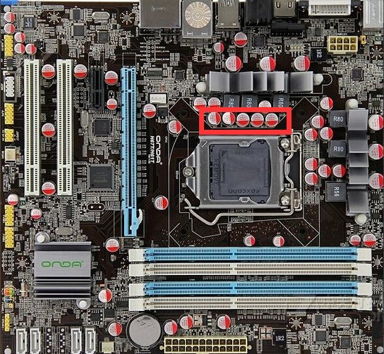 电脑主板各部件名称都标识的图解