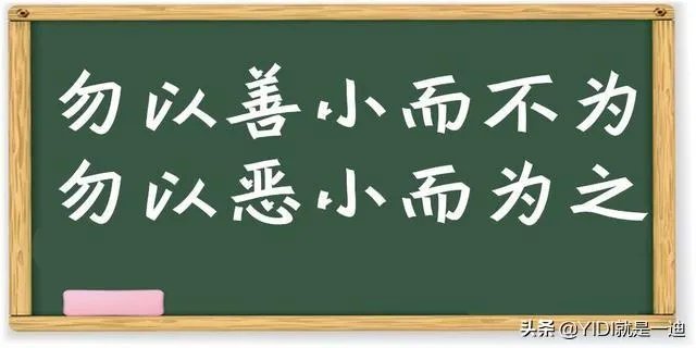 您是怎样理解“勿以恶小而为之，勿以善小而不为”这句古话的？
