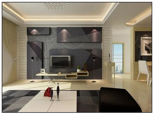 2017客厅电视背景墙装修效果图大全欣赏