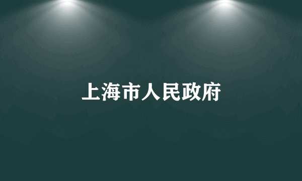上海市人民政府