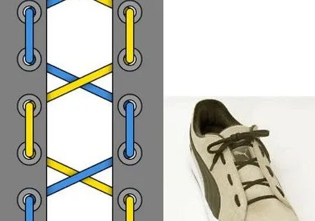 24种鞋带的系法图解