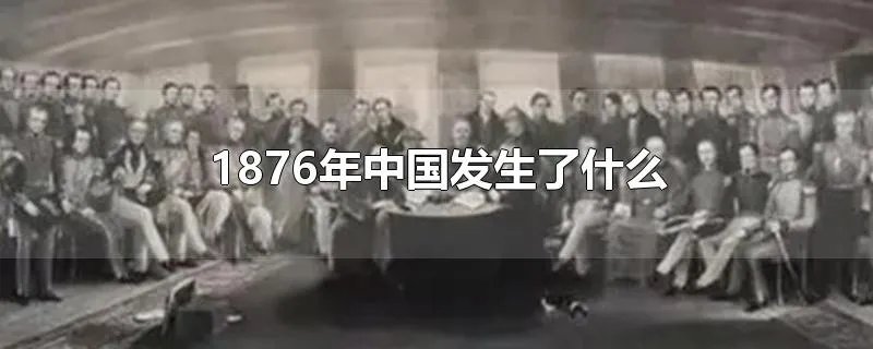 1876年中国发生了什么