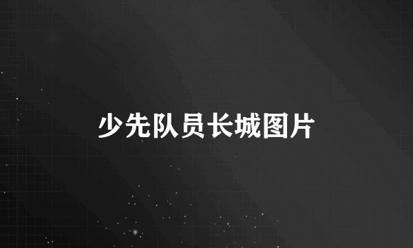 少先队员长城图片