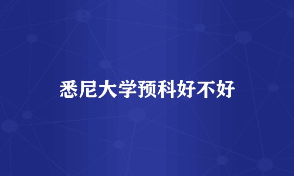 悉尼大学预科好不好