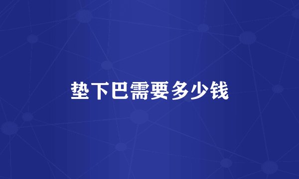垫下巴需要多少钱