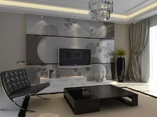 2017客厅电视背景墙装修效果图大全欣赏