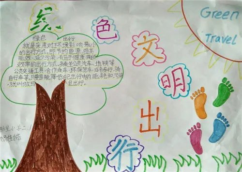 2020绿色低碳全面小康手抄报漂亮画画图片