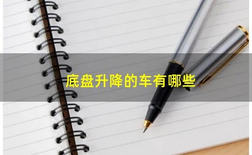 底盘升降的车有哪些