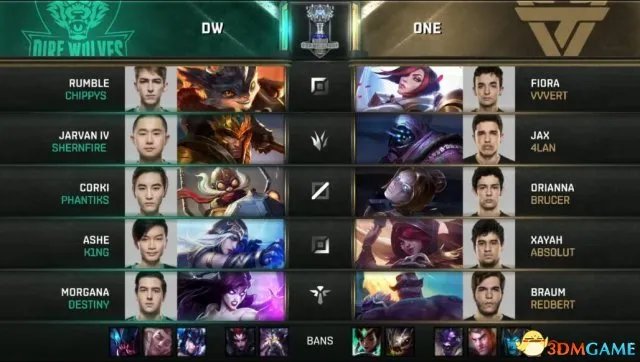 LOL2017全球总决赛入围赛 正在直播：DW VS ONE