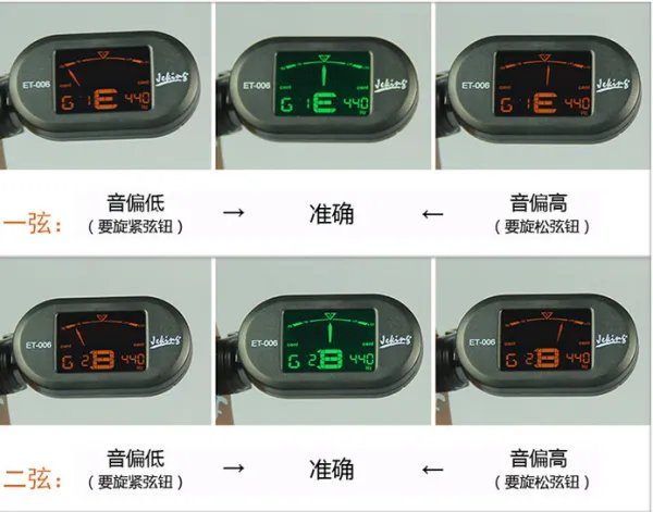 吉他调音器怎么用？