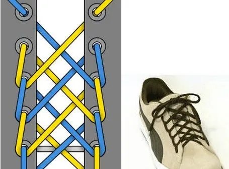 24种鞋带的系法图解