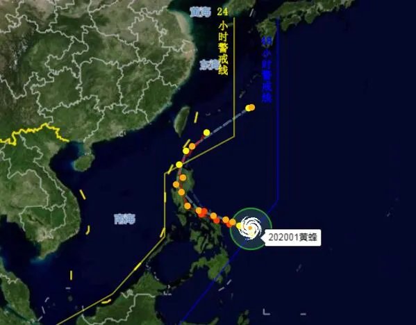 2020年第1号台风黄蜂生成最新消息  “黄蜂”未来会来我国吗?
