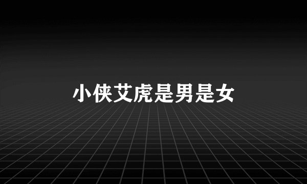 小侠艾虎是男是女