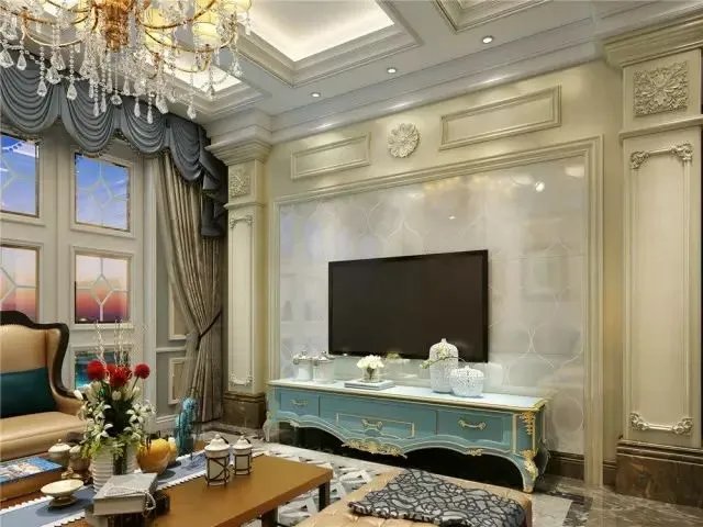 罗马柱背景墙案例及安装流程示意图