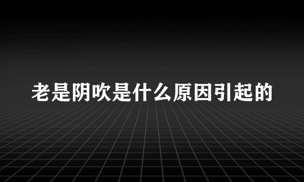 老是阴吹是什么原因引起的