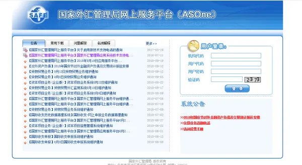国家外汇管理局服务平台登录