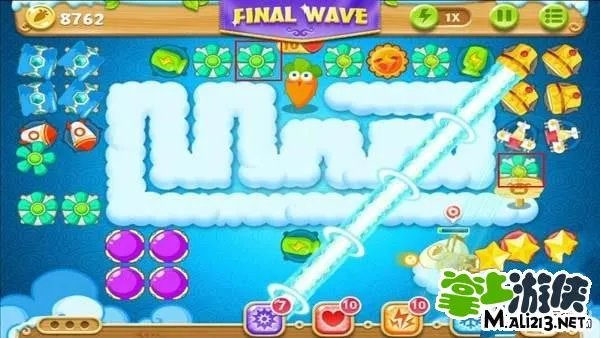 保卫萝卜2道具全清攻略之天际61关金萝卜图文详解