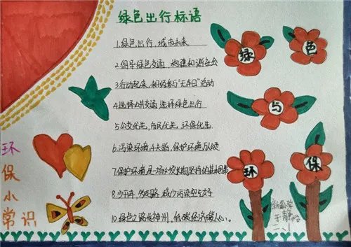 2020绿色低碳全面小康手抄报漂亮画画图片